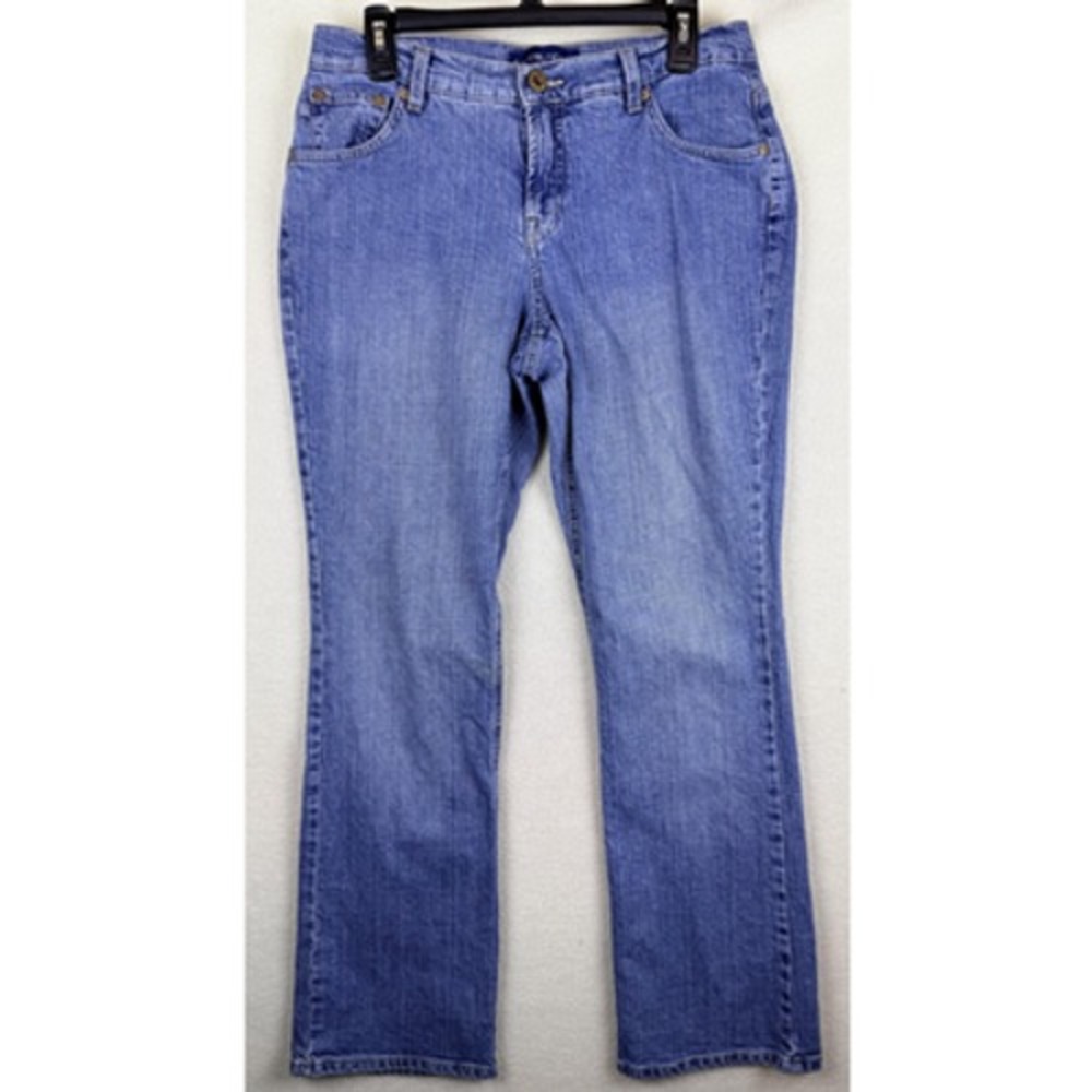 Bandolino Blu Scaly Modern Boot Jeans Women 8 Medium Wash Blue Bootcut Denim